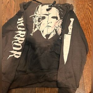 Black Horror Graphic Hoodie